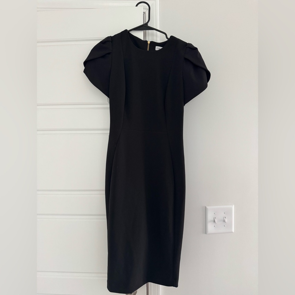 Calvin Klein midi fitted dress